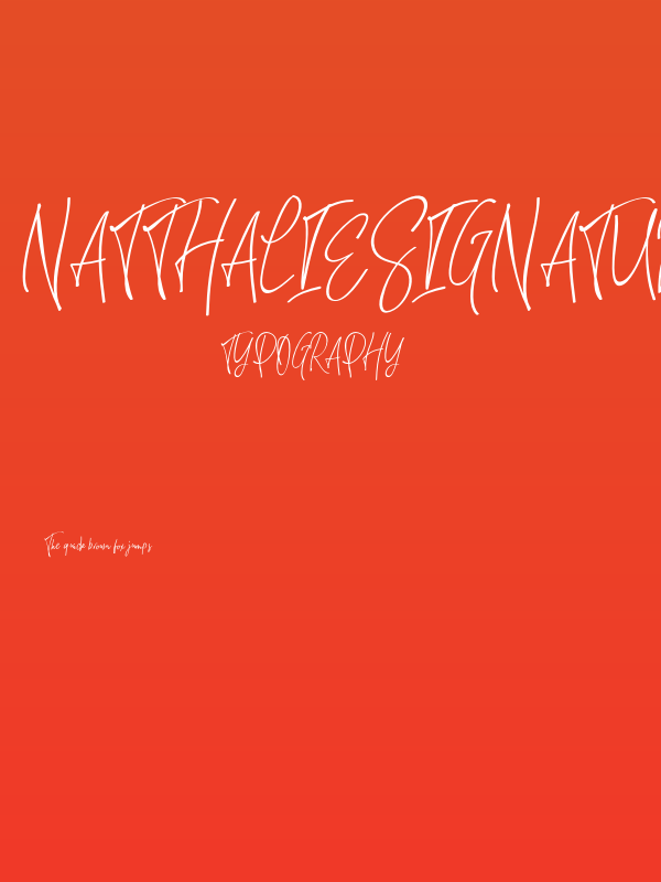 NatthalieSignature Poster