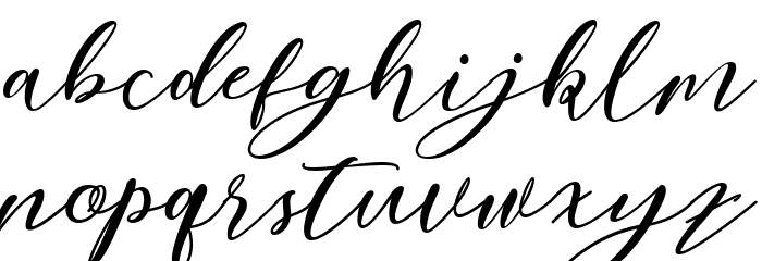 Nattyla Font LOWERCASE