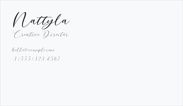 Nattyla Business Card