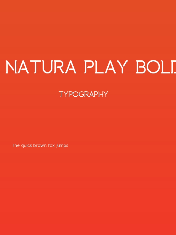 Natura Play Bold Poster