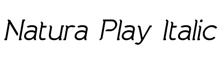 Natura Play Italic Font