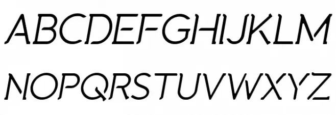 Natura Play Italic Font UPPERCASE