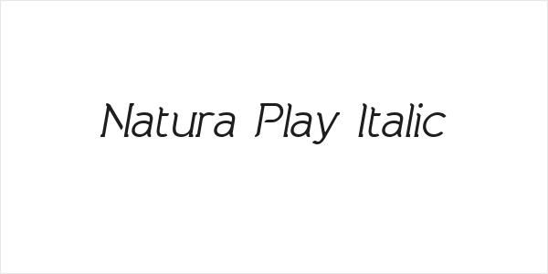 Natura Play Italic Logo