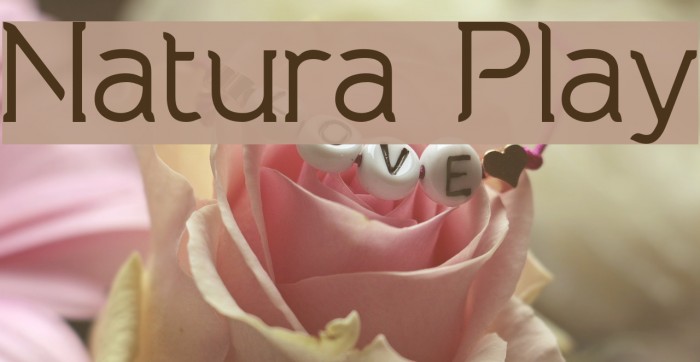 Natura Play Font examples