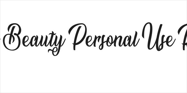 Natural Beauty Personal Use Regular Logo