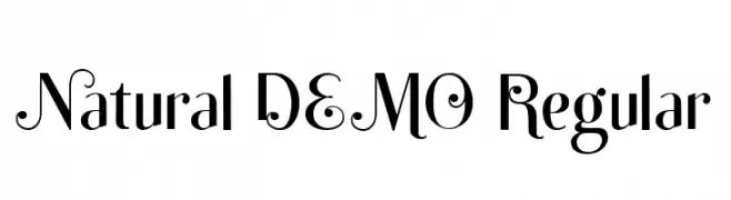 Natural DEMO Regular  Frei Schriftart Herunterladen