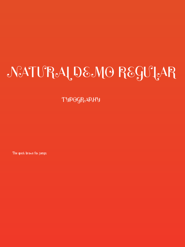 Natural DEMO Regular Poster