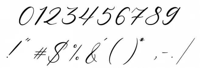 Natural Garden Font OTHER CHARS