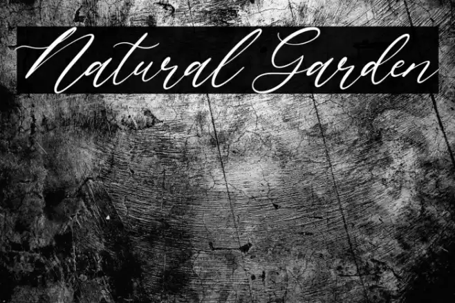 Natural Garden Font examples