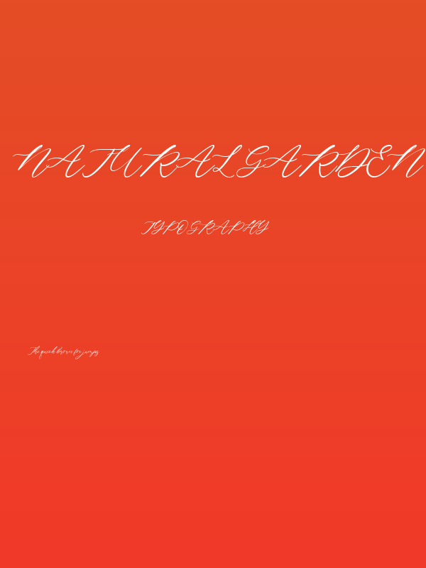 Natural Garden Poster