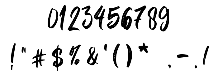 Natural Handwritten - Personal Font OTHER CHARS
