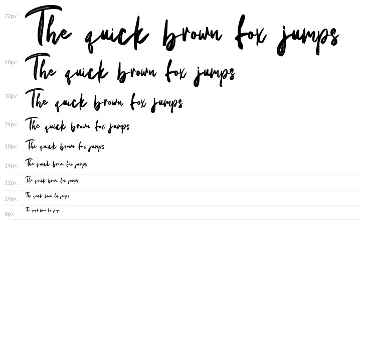 Natural Handwritten - Personal Waterfall