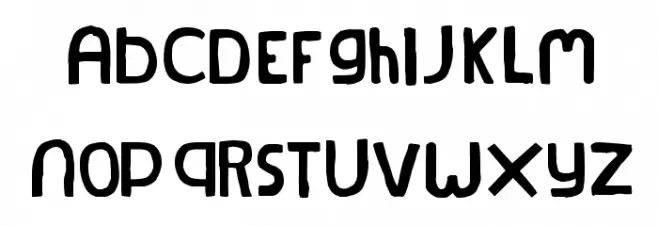 Natural Log Schriftart Groß