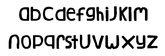 Natural Log Font LOWERCASE