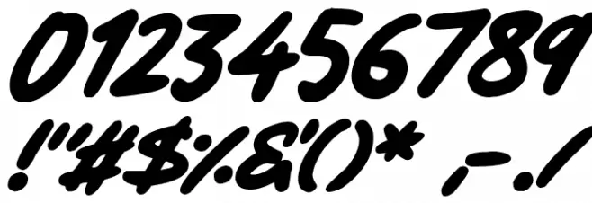 Natural Marker Italic Font OTHER CHARS