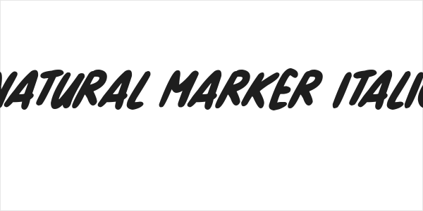 Natural Marker Italic Logo