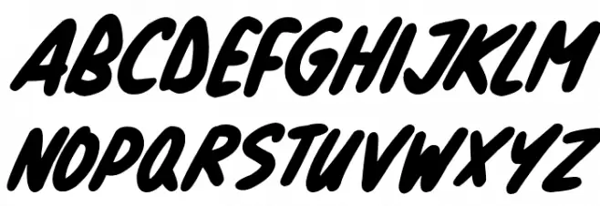 Natural Marker Italic フォント 小文字