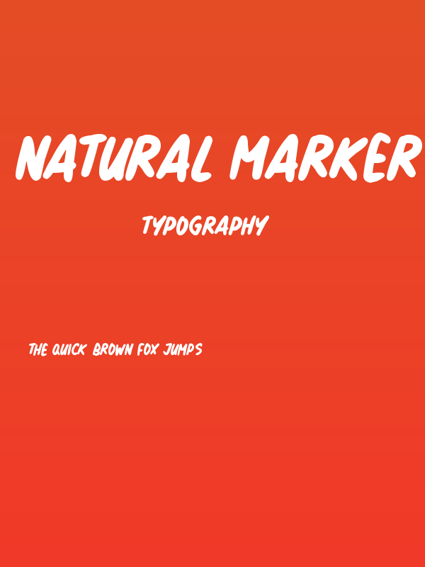 Natural Marker Poster