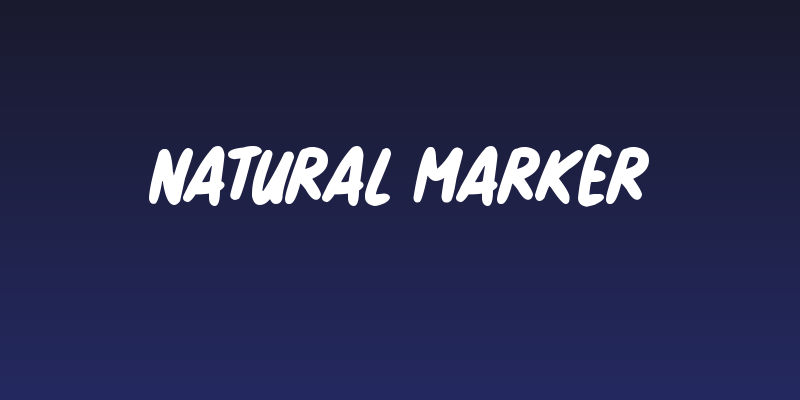 Natural Marker Social Header