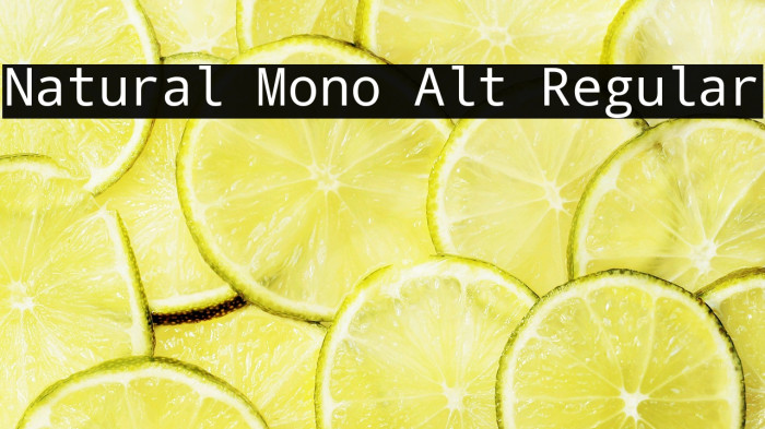 Natural Mono Alt Regular Example 3