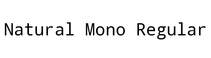 Natural Mono Regular لخطوط تنزيل