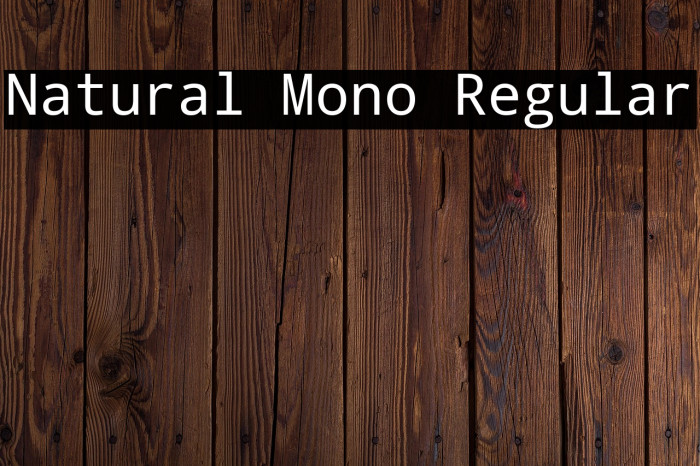 Natural Mono Regular Example 3