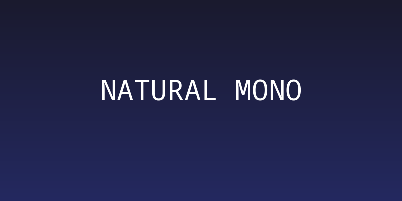 Natural Mono Social Header