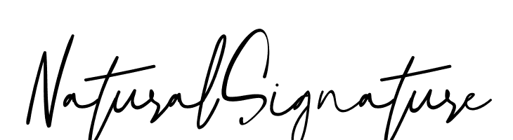 Natural Signature  Frei Schriftart Herunterladen