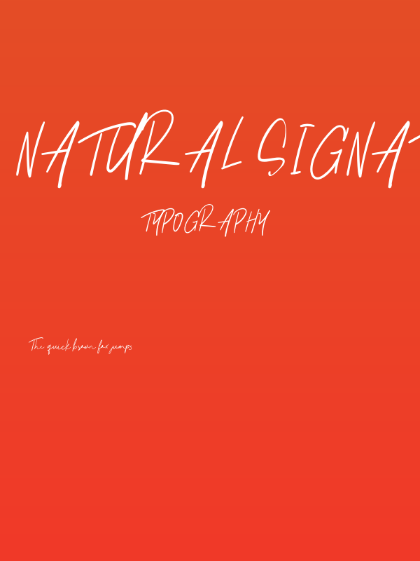 Natural Signature Poster