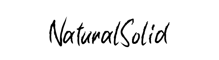 Natural Solid  les polices de caractères gratuit tlcharger