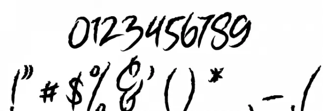 Natural Solid Шрифта ДРУГИЕ символов