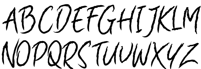 Natural Solid Font UPPERCASE