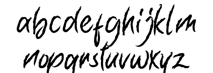 Natural Solid Font LOWERCASE