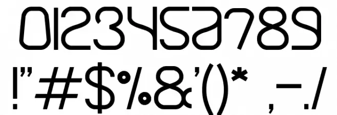 Natural Technologies Font OTHER CHARS