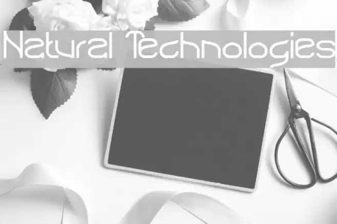 Natural Technologies Font examples