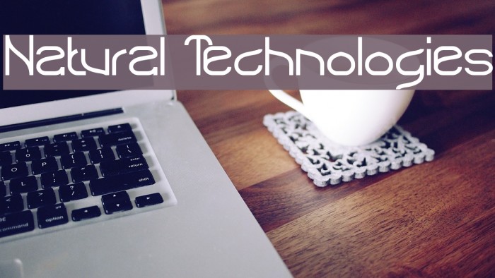 Natural Technologies Font examples