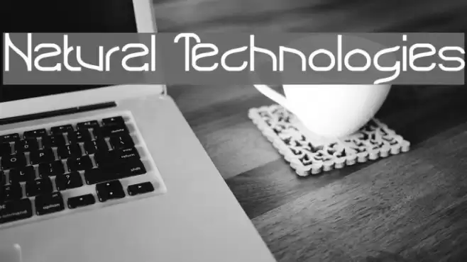 Natural Technologies Font examples