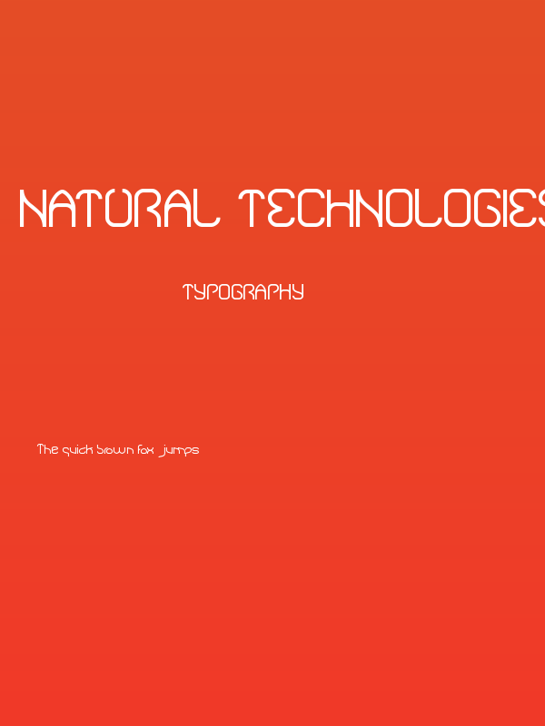 Natural Technologies Poster