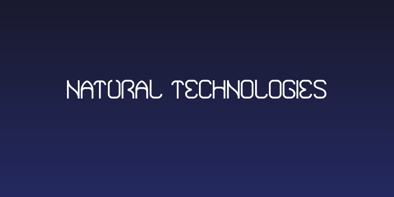Natural Technologies Social Header