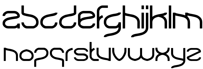 Natural Technologies Font LOWERCASE