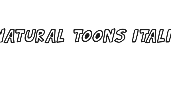Natural Toons Italic Logo