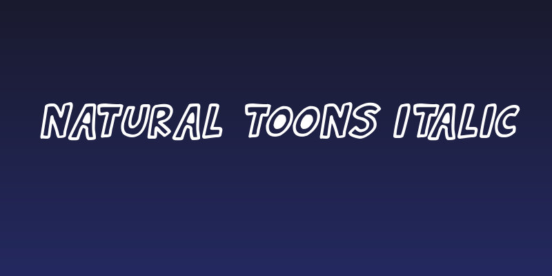 Natural Toons Italic Social Header