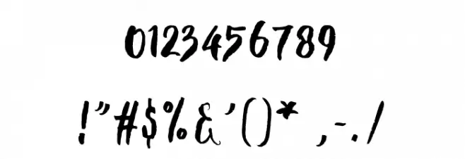 Natural Font OTHER CHARS