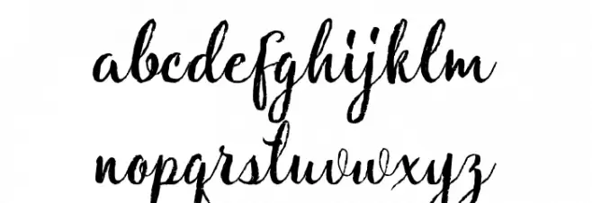 Natural फ़ॉन्ट लोअरकेस