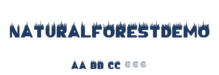 NaturalForestDemo Font Preview