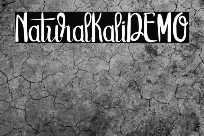 NaturalKaliDEMO Font examples