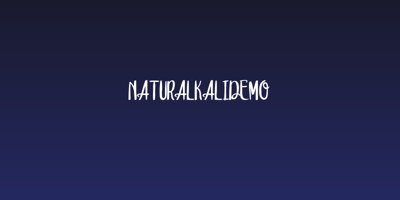 NaturalKaliDEMO Social Header