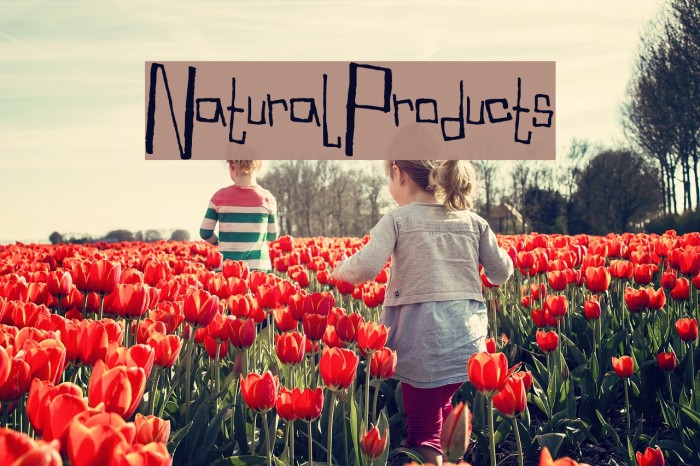 NaturalProducts Font examples