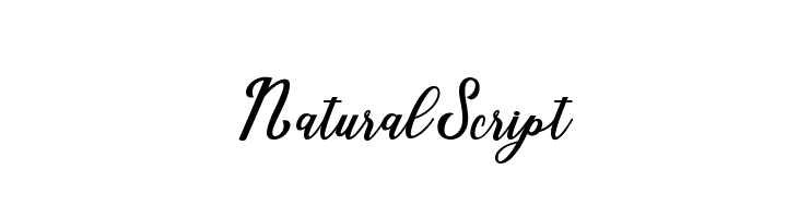 NaturalScript  フリーフォントのダウンロード