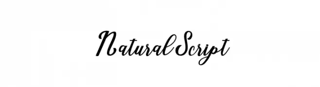 NaturalScript  Frei Schriftart Herunterladen